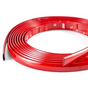 Zelfklevende auto/vrachtwagen/RV Side Body Trim Strip, Automotive Auto Molding Trim Glanzend Rood Dashboard Trim Strip Universele Bumper Venster Deur Body Side en Huishoudelijke Meubeloppervlakken Decoratieve Strip (