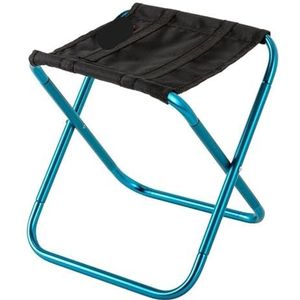 Opvouwbare campingkruk 1 st outdoor aluminiumlegering draagbare opvouwbare picknick camping kruk opslag visstoel ultralicht meubilair (kleur: blauw)