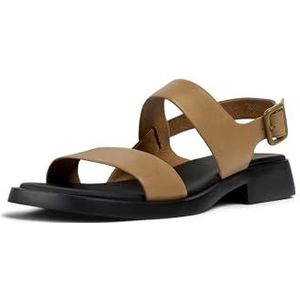 Camper Dana K201486 Sandaal voor dames, met 2 riempjes, middenbruin 006, 40 EU