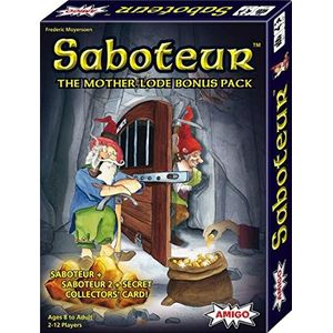 AMIGO Saboteur Moeder Lode Bonus Pack Kaartspel met Saboteur, Saboteur 2 & Geheime Verzamelaarskaart - Amazon Exclusief Blauw