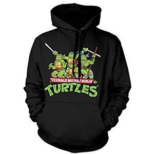Teenage Mutant Ninja Turtles Kapuzenpullover met capuchon voor heren, zwart, XXL