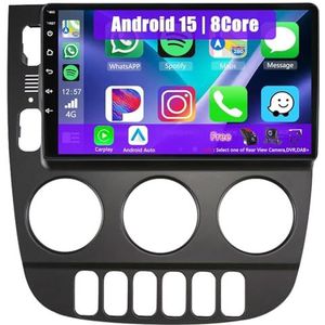 Android Radio voor Benz ML350 (W163) 2001-2005, 9 inch Touchscreen Autoradio met Wireless CarPlay Android Auto Bluetooth WIFI(A,4Core(1+32GB))