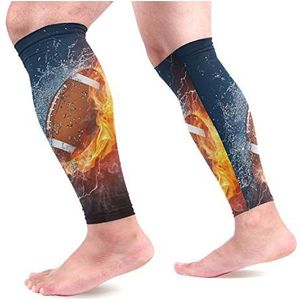 EZIOLY voetbal sport kalf compressie mouwen been compressie sokken kalf guard voor hardlopen, fietsen, moederschap, reizen, verpleegkundigen