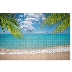 Puzzel 1000 Stukjes Tropisch Vakantieparadijs Met Witte Zandstranden En Wiegende Palmen Houten Puzzel Volwassen Jongens Houten Puzzel Liefhebbers 1000 Stuks Puzzels Grote Puzzels