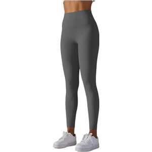 OXOLAMRIN Yogalegging voor dames, yoga- en fitnessleggings, geschikt voor hardlopen, fietsen, fitness, meerkleurig, verschillende maten, dark grey, S