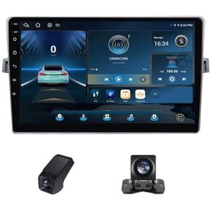 Autoradio,Android 13 geldt geldt voor Toyota Verso R20 2009-2018 9 inch HD touchscreen autoradio met draadloze Carplay Android Auto Navigation GPS 5GWi-Fi Bluetooth FM RDS(NF-1)