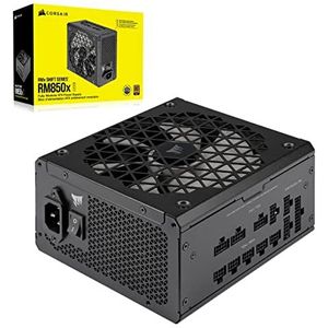 Corsair RM850x SHIFT Volledig Modulaire ATX-Voeding - Interface Modulaire Zijde - Conform aan ATX 3.1 en PCIe 5.1 - Zero RPM-Fanmodus - 80 PLUS Gold Efficiency - Zwart 850 Watts