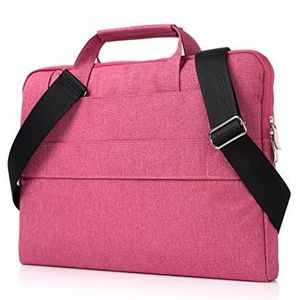 Hoes, 14.2 Inch Laptop Schoudertas Compatibel met MacBook Pro 14 inch 2021-2023 A2779 M2 A2442 M1 Pro/Max Touch ID, Notebook Sleeve Computer Draagtas Tablet Case Handvat Sleeve (Color : Rose Red)