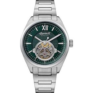 Ingersoll The Shelby Mens 52mm Automatic Watch in Green with Analogue Display, and Silver stainless Steel Strap I10903.