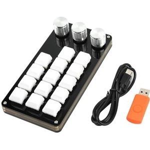 Programmering Macro Toetsenbord 3 Knop RGB 14 Toetsen Kopiëren Plakken Knop Photoshops Gaming Toetsenbord Mechanische Hotswaps Macro