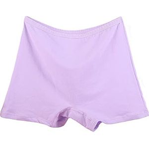 Vrouwen Ondergoed Bokser Vrouwelijke Veiligheid Korte Broek Grote Maat Dames Katoenen Slipje (Color : Purple, Size : XXXXX-Large)