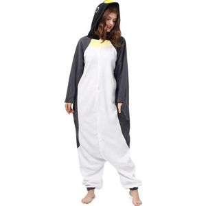 Katara 1744 Animal Onesie uniseks pyjama volwassenen tieners (10+ ontwerpen) lichaamslengte 175-185cm, pinguïn