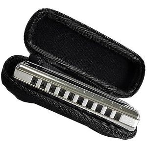 Diatonische Mondharmonica 10 Gaten 20 Tonen Roestvrijstalen Hoes Mondharmonica-instrumenten Met Koffer Harmonica Muziekinstrumenten (Color : Key Eb)