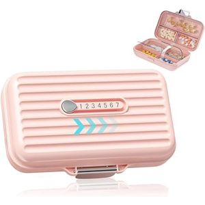 Pillendoos - Roze - 7 Dagen - Handige Medicijndoos - Voor Onderweg