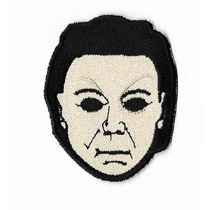 Michael Myers Patch Geborduurd Ijzer of Naai op Badge DIY Applique Halloween Horror Movie Souvenir Slasher DIY Kostuum