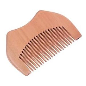 Houten baardkam snor haarborstel voor mannen fijne grove tanden perfecte baardbalsems etherische oliën kammen (maat: E)