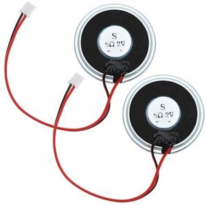 YINETTECH 2 stks Magnetische Speaker 2W 8 Ohm Ronde Vorm Speaker met JST-PH2.0 Aansluiting 40mm Diameter Micro Interne Speaker met Draad
