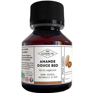 MY COSMETIK - Zoete amandel plantaardige olie - ORGANIC Van biologische landbouw - 100% puur en natuurlijk - Gemaakt in Frankrijk - Beschermend en voedend - 100 ml