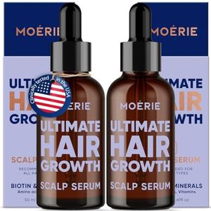 MOERIE Ultieme haargroeiserum voor natuurlijke groei en verdikking - Anti-dunner worden en haaruitval behandeling voor vrouwen - snelle haargroei - alternatief voor hoofdhuidolie