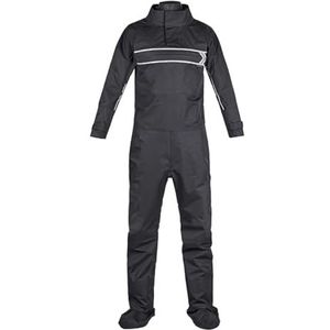 Kajak Dry Suit Formen Latexpakkingenmet Neoprenepushthroughhover-Cuffsfortights zwart M