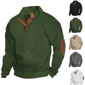 Dudlle - Heren Kasjmier Trui - Groen - Lange Mouw - Casual