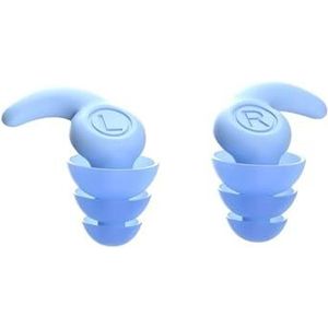 1 Paar Oordopjes Geluidsreductie Tapones Oordopjes Zachte Siliconen Oorbeschermers Tapones para Dormir Oordopjes voor Slapen (Blauw)