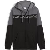 PUMA Around The Block hoodie met rits voor Heren, Grijs, Maat S
