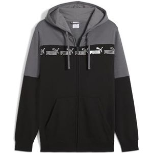 PUMA Around The Block hoodie met rits voor Heren, Grijs, Maat S