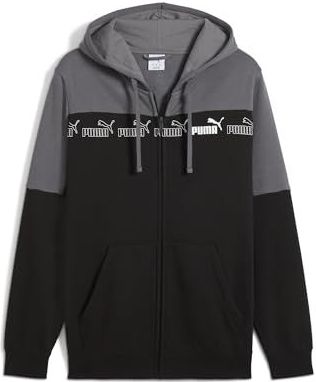 PUMA Around The Block hoodie met rits voor Heren, Grijs, Maat S