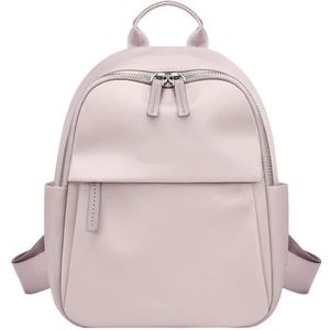 Schoolrugzak grote capaciteit casual modieuze rugzak trendy veelzijdige kleine rugzak lichtgewicht forenzen reizen dames schooltas casual dagrugzak tassen (roze)