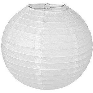 pajoma Papieren lantaarn, lampion, wit, 10 stuks, voor feest, bruiloft, decoratie, 35 cm x 35 cm