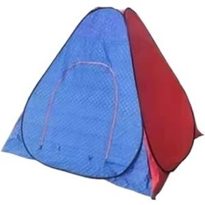 Kampeertent Outdoor kampeerbenodigdheden Winter opvouwbare snel openende poncho viskatoenen tent Kampeer tent (Color : Red blue M B)