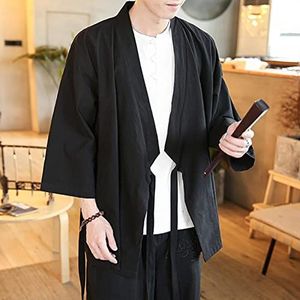 Kimono Samurai Kostuum Mannen Japanse Vest Haori Kleding Zomer Harajuku Kimono Jassen Casual Yukata