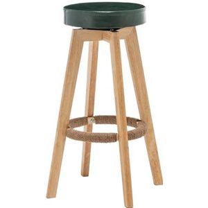 Barkrukken Keukenkrukken Barkruk 360° Draaibare Barkruk Houten Tegenkrukken Hoge Krukken Barstoel Met Voetensteun Barstoelen Hoge Krukken(A)