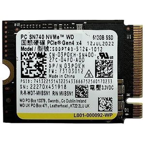 WD SN740 512GB 2230 M.2 NVMe PCIe4.0x4 SSD SSD SDDPTQD-512G