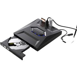 4in2 USB3.0 Type C externe CD DVD RW VCD optische drive met SD-kaartlezer DVD-brander CD-schrijver Super Drive for laptop notebook