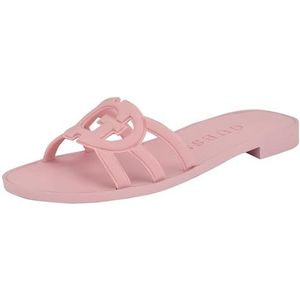 GUESS Elyho platte sandaal voor dames, Medium Roze 660, 38.5 EU