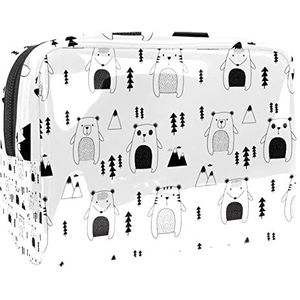 Toilettassen make-up tassen & hoesjes PVC reistas borstels organizer voor mannen en vrouwen badkamer olifant palm mooi, Veelkleurig-05, 18.5x7.5x13cm/7.3x3x5.1in