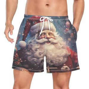 Wzzzsun Mode Kerstbal Heren Zwembroek Board Shorts Sneldrogende Trunk met Zakken, Leuke mode, M