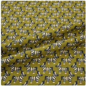 Geborduurde katoenen corduroy stof, Sweet Cute Flower Corduroy Fabric Autumn Winter Cotton-Padded Dress Trousers Sewing Tela(Color-13)