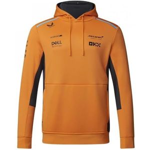 McLaren Formula One Team - Officiële 2023 Formule 1 Merchandise - Replica Team Hooded Sweat Shirt/Hoody - Papaya/Phantom - Unisex, Papaja/Phantom, L