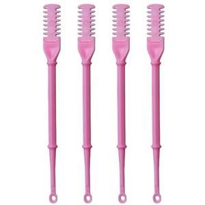 Mjaie Neushaarsnijder 360 graden roterende neus tondeuse draagbare handmatige neus haartrimmer oorplukkers voor vrouwen man Stril Hair Remover Tool, roze