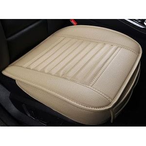Stoelhoezen Beschermhoezen Universele Auto Seat Cover Bamboe Houtskool Voor Jeep Voor Grand Cherokee 2004 2015 2014 Wj Wk2 Voor Patriot Voor Renegade Voor Kompas(Beige,Voorkant)
