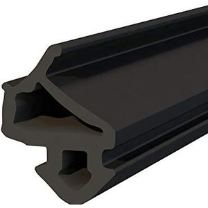 DQ-PP S-1127 VEKA raamafdichting, zwarter rubberen afdichtingstape, kunststof afdichtingen, aluminium profielafdichting, voor pvc ramen en deuren, 30 m