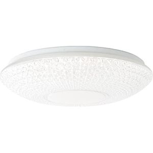 BRILLIANT lamp Nunya LED plafondlamp 52cm wit/chroom | 1x 60W LED geïntegreerd, (4800lm, 3000-6000K) | Schaal A ++ tot E | Traploos dimbaar/regelbaar via afstandsbediening