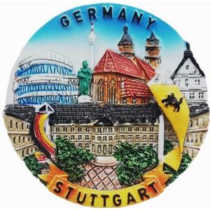 Stuttgart Duitsland koelkastmagneet souvenir geschenk koelkast magnetische sticker collectie