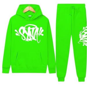 Syna World Zomer Casual Sweatshirt Jas Met Capuchon,Herfsttrainingspak En Broek Voor Heren En Dames,hoodie Top Sportkleding,22 Kleuren,Los En Casual Unisex Sweatsuit-set(Color:15,Grootte:S)