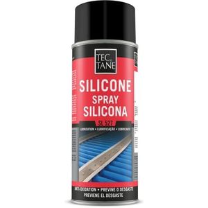 TECTANE SL 527 Siliconenspray, vetvrij smeermiddel, geschikt als scheidingsmiddel, bescherming voor kunststoffen, hout, rubber en metalen, binnen en buiten, 400 ml