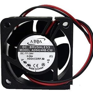 New mute AD0424HB-C50 4020 4CM 24V 0.09A inverter double ball cooling fan