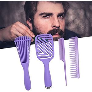 Ontwarren Haarborstel, Ontwarren Borstel, 4 stks Ontwarren Vent Haarborstel Mannen Vrouwen Professionele Draagbare Haar Kam Set Styling Tool Gemakkelijker Ontwarren Nat of Droog Haar